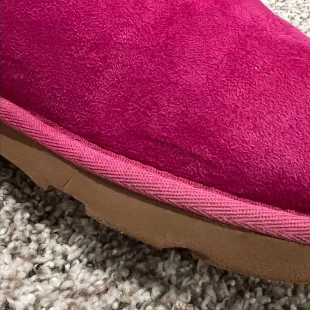UGG Kid's Fluff Mini Quilted Boots in Fuchsia / Pink